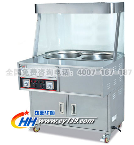 立式展示型炒板栗機(jī) 雙頭炒板粟機(jī) 全電炒貨機(jī) 展示型商場型炒貨
