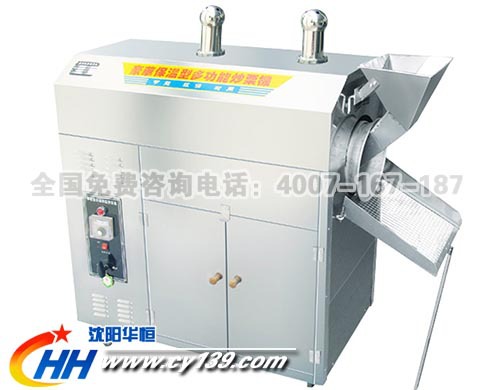 立式展示型炒板栗機(jī) 雙頭炒板粟機(jī) 全電炒貨機(jī) 展示型商場型炒貨