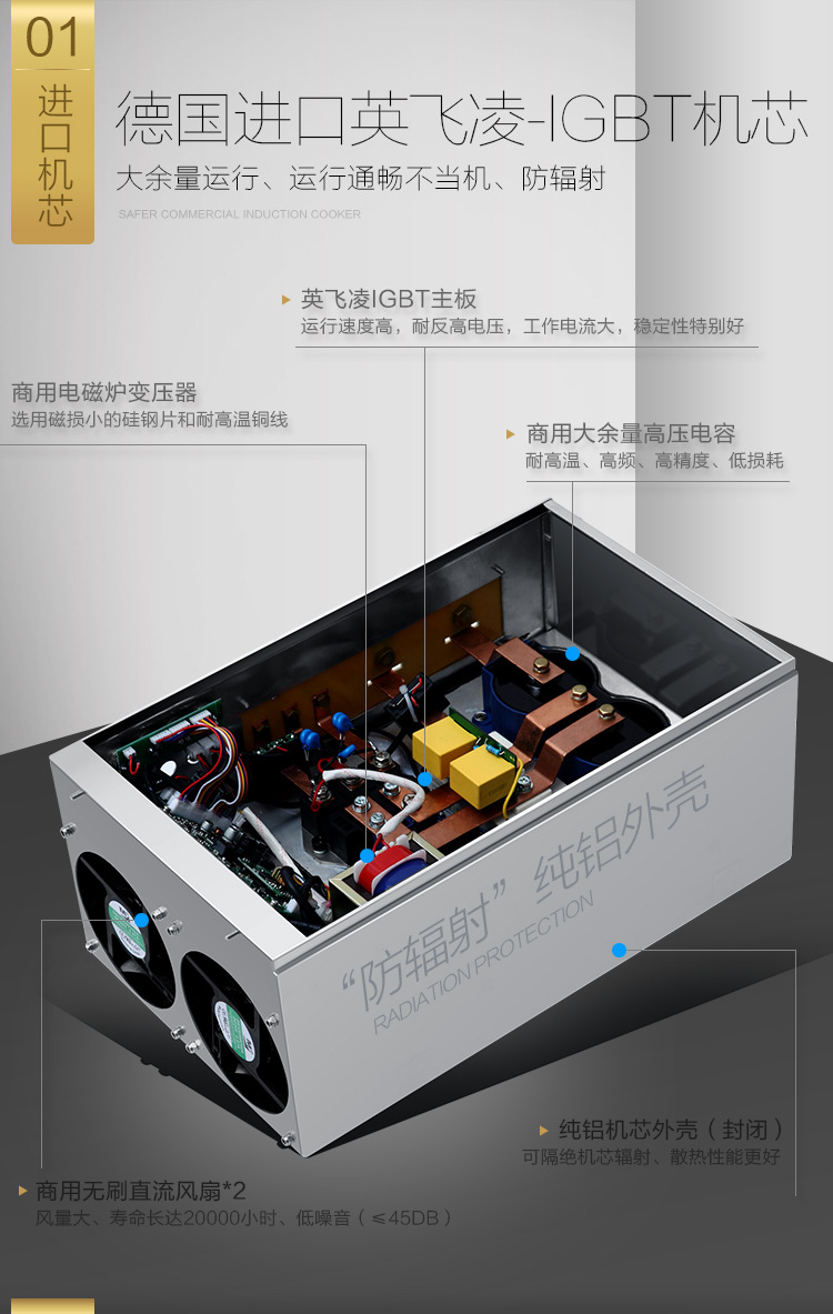 商用電磁灶大功率電磁爐設備電磁雙頭大鍋灶商業(yè)電磁加熱設備廠家