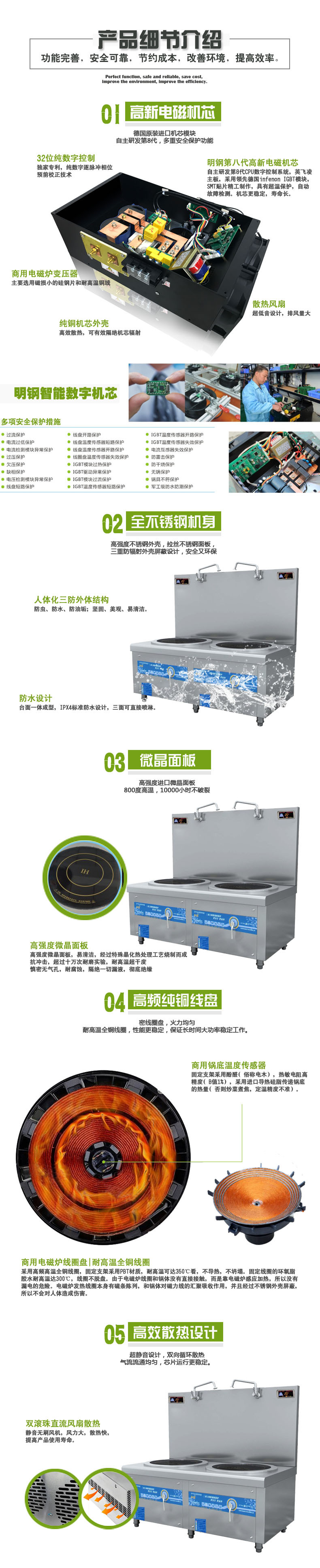 科越供應(yīng)科創(chuàng)商用電磁雙頭矮湯爐 商用環(huán)保節(jié)能電磁爐電磁煲湯爐