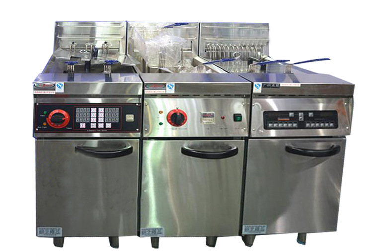 杰冠 DF-26-2A 立式電炸爐 電炸鍋油炸鍋油炸機(jī)雙缸電炸爐商用