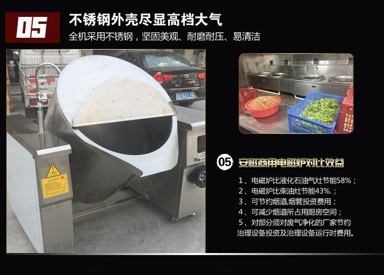 可傾式夾層鍋 電磁可傾式搖擺湯鍋 工廠學(xué)校食堂大型可傾式電湯爐