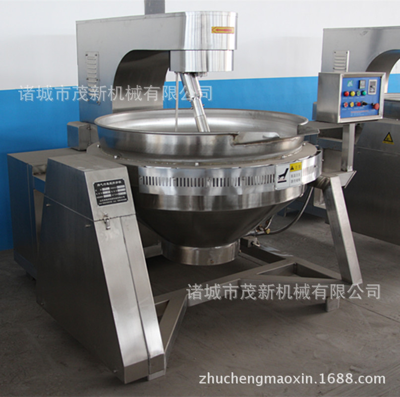 醬料 大型炒料機(jī) 400L全自動燃?xì)庑行菙嚢璩村伩販胤葱读弦惑w化