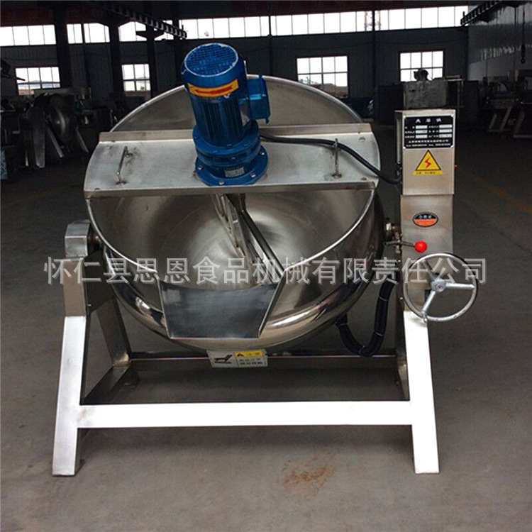 電加熱夾層鍋具 可傾式帶攪拌導(dǎo)熱油夾層鍋 廠家直銷(xiāo)環(huán)保炊事設(shè)備