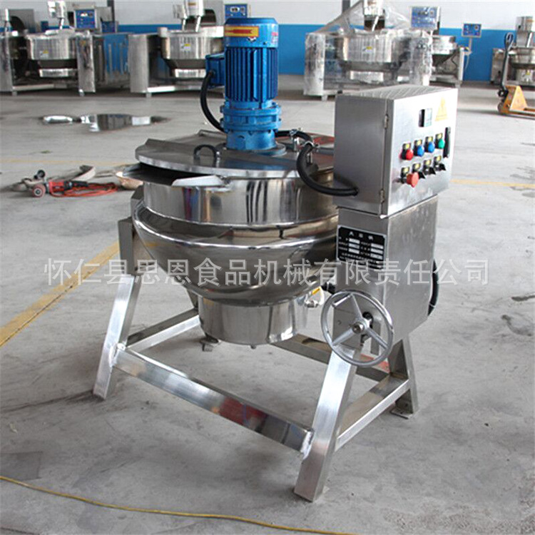 電加熱夾層鍋具 可傾式帶攪拌導(dǎo)熱油夾層鍋 廠家直銷(xiāo)環(huán)保炊事設(shè)備