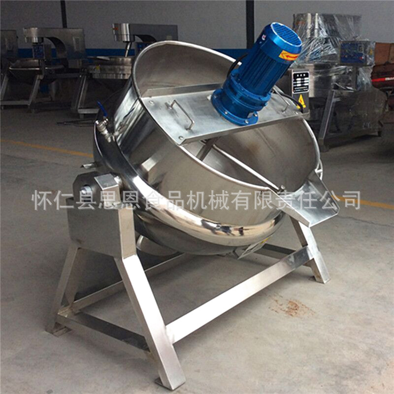 電加熱夾層鍋具 可傾式帶攪拌導(dǎo)熱油夾層鍋 廠家直銷(xiāo)環(huán)保炊事設(shè)備