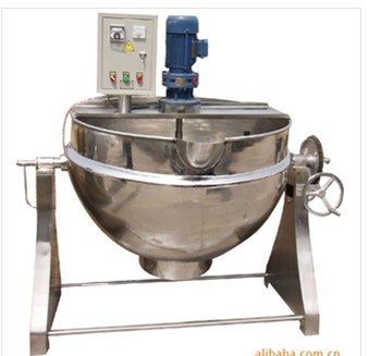 廠家直銷可傾導(dǎo)熱油夾層鍋 蒸煮攪拌不粘鍋 電煮鍋 食品機(jī)械