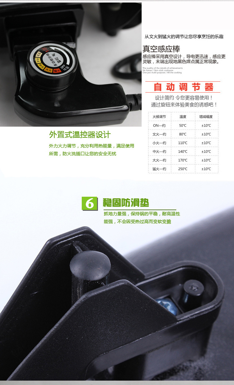 直銷(xiāo)韓式方鍋多功能不粘電炒鍋電熱鍋家用電煮鍋電煎鍋禮品真空鍋