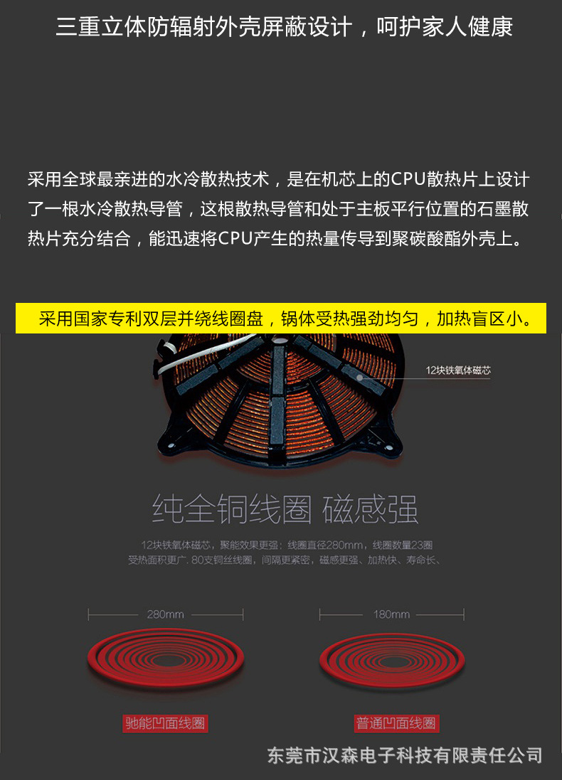 商用電磁爐yichu/億廚YC-JTP大功率特價商用3500w平面環(huán)保電磁灶