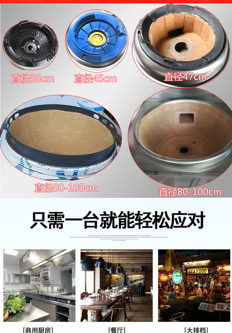 聯(lián)眾商用燃?xì)庠?天然氣 煤氣灶 兩炒一溫 大功率節(jié)能炒菜機大鍋灶