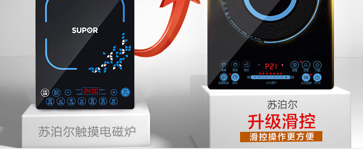 蘇泊爾(SUPOR)電磁爐 SDHCB8E45-210J 家用防水智能定時