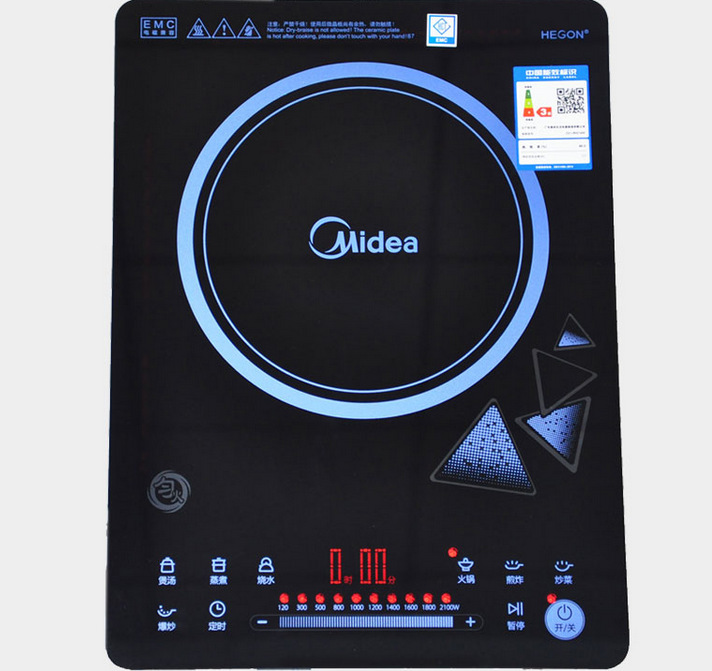 Midea/美的 RH2145E電磁爐智能超薄觸摸勻火特價家用爐灶全國聯(lián)保