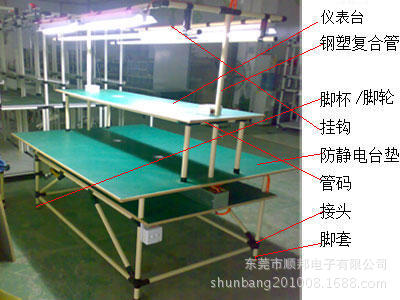 供應(yīng)東莞寮步石碣精益管工作臺、復(fù)合管工作臺雙層檢測工作臺