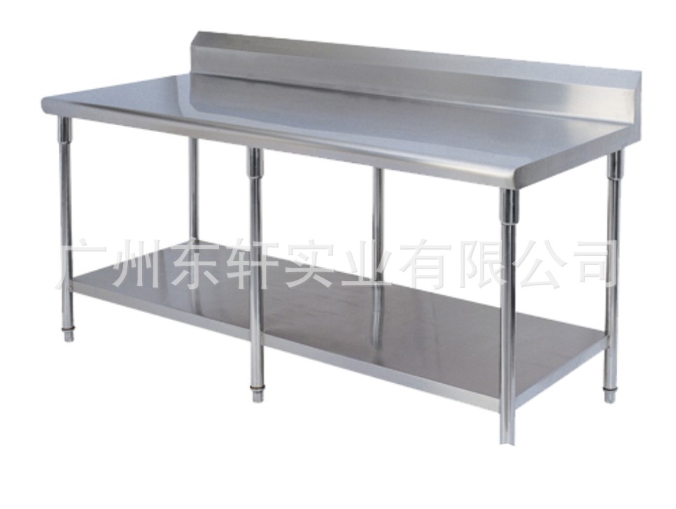 斬臺(tái)工作臺(tái)連一下層雙層砧板臺(tái)廠家直銷(xiāo)工作臺(tái)斬切加工臺(tái)切肉菜臺(tái)
