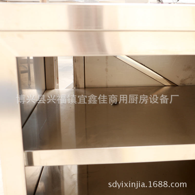 供應(yīng)不銹鋼廚房拉門工作臺 廚房打荷臺 雙通工作臺 廚房操作臺