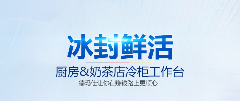 德瑪仕商用冷藏操冷凍保鮮工作臺(tái) 不銹鋼冰箱冰柜 1.2米全冷凍
