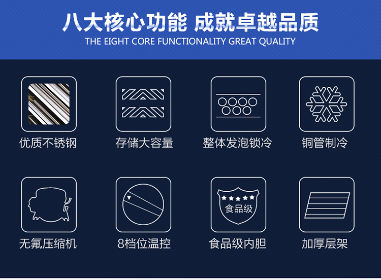 德瑪仕商用冷藏操冷凍保鮮工作臺(tái) 不銹鋼冰箱冰柜 1.2米全冷凍