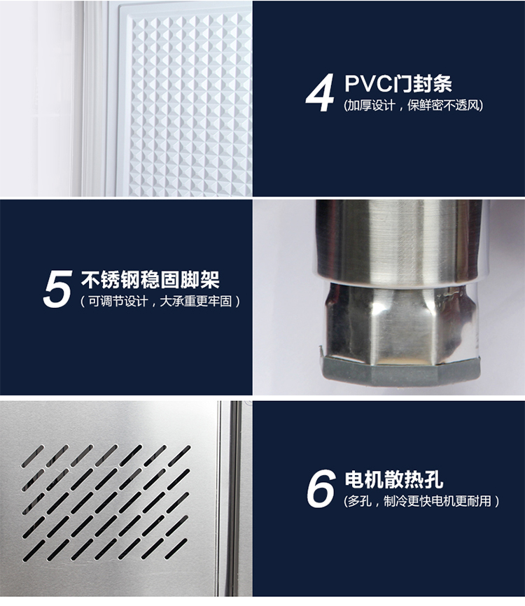 德瑪仕商用冷藏操冷凍保鮮工作臺(tái) 不銹鋼冰箱冰柜 1.2米全冷凍