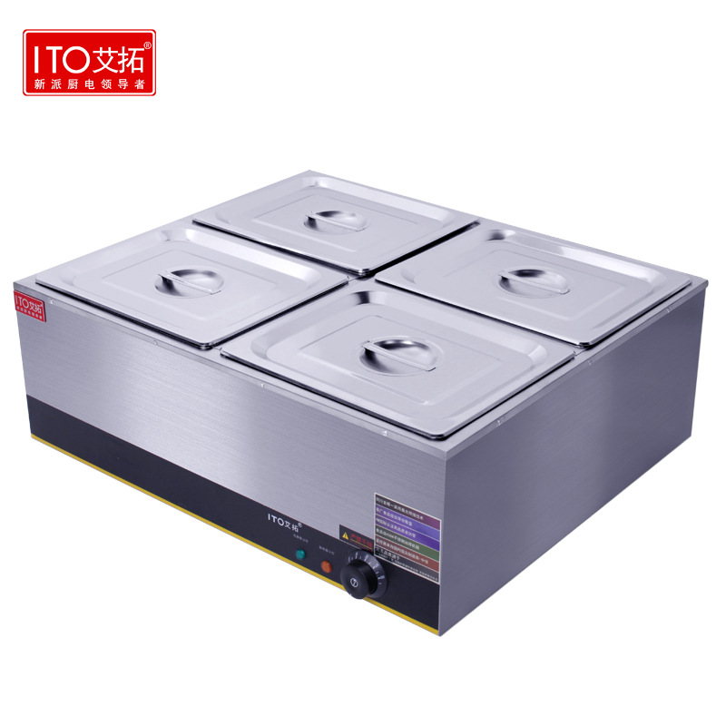 批發(fā)正品艾拓?zé)豳u特價(jià)商用保溫湯池4盆快餐售飯臺(tái)暖湯爐電保溫臺(tái)