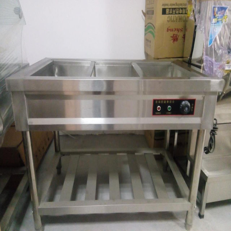 不銹鋼全自動(dòng)保溫控溫售飯臺(tái)廚房飯店酒店專用快餐臺(tái)售飯臺(tái)