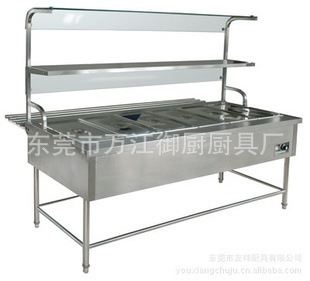 御廚優(yōu)質品牌供應不銹鋼電熱分餐保濕臺保溫售飯臺承接廚房工程