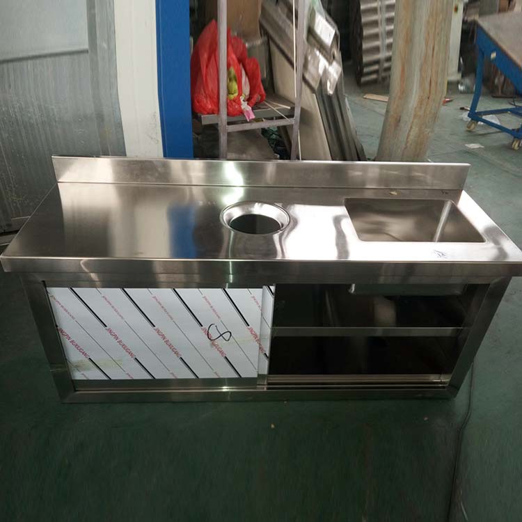 山東淄博供應批發(fā) 不銹鋼收餐臺 殘食臺 推拉收碗車【圖】