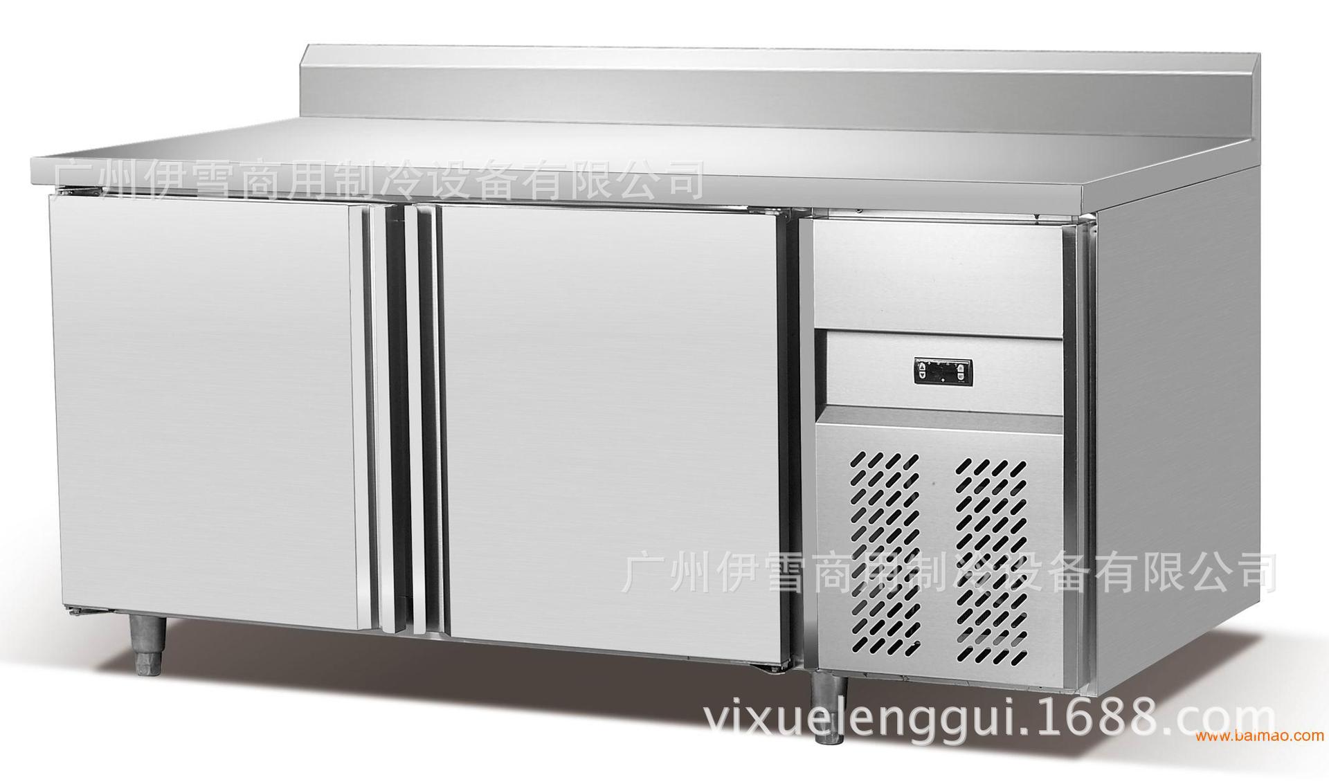 1.8米工作臺(tái)保鮮冷凍均可蔬菜沙拉水果食品儲(chǔ)存工作臺(tái)操作臺(tái)3門(mén)