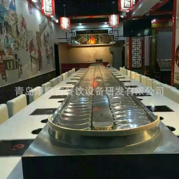 青島廠家生產 旋轉小火鍋機械設備 加推方便衛(wèi)生 歡迎訂購【圖】