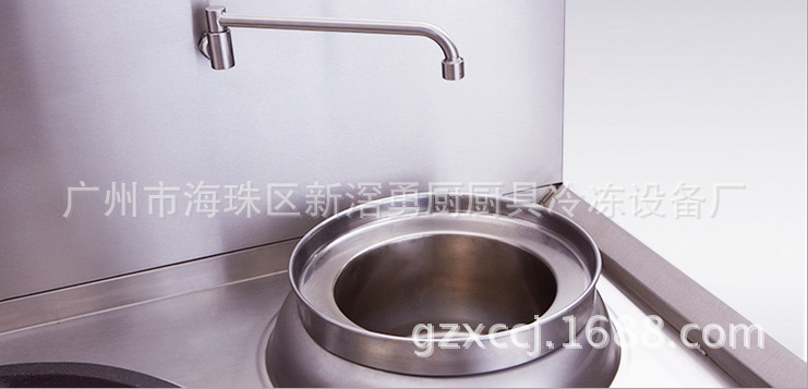 廠家直銷廚房設(shè)備商用節(jié)能不銹鋼單炒單尾爐 中餐燃?xì)鈫晤^炒爐