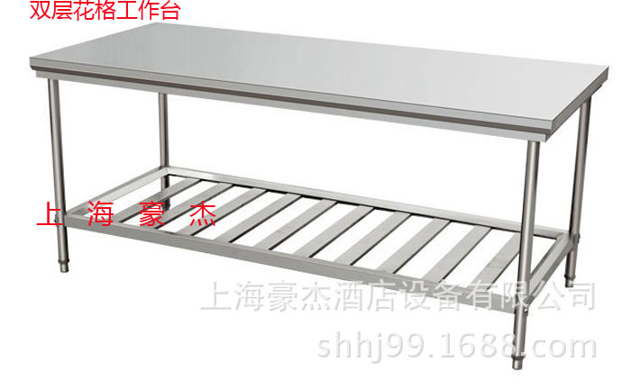 不繡鋼單通帶立架 雙通帶立架 雙層三層臺(tái)面立架 工作臺(tái)工作柜