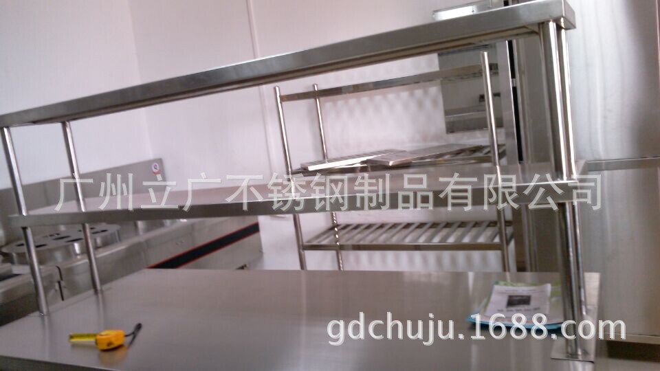 廚房設(shè)備不銹鋼雙通趟門(mén)工作臺(tái)/打荷臺(tái)/儲(chǔ)物柜 連上架