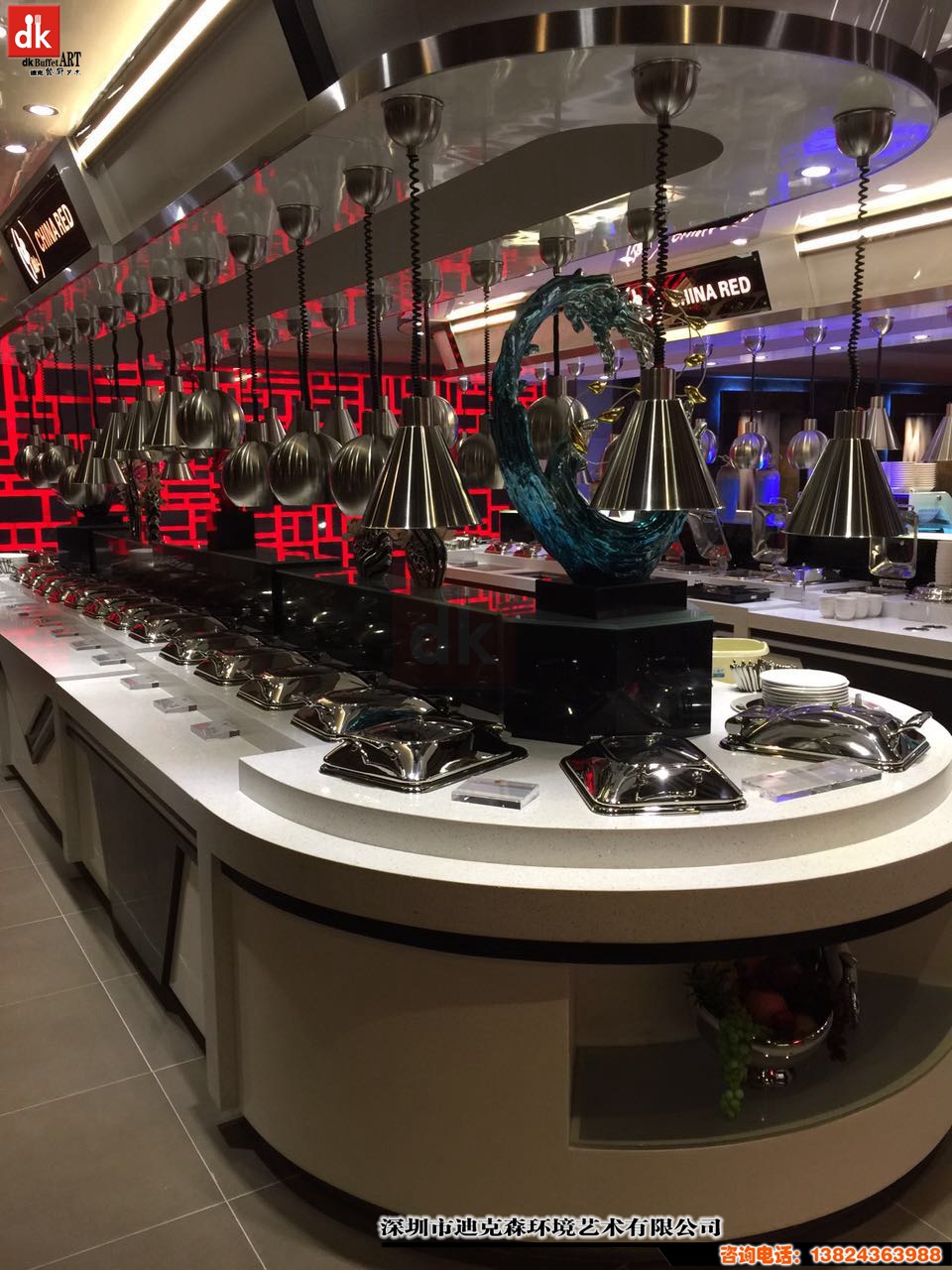 不銹鋼自助餐臺(tái) 暖碟車(chē) 自助餐爐
