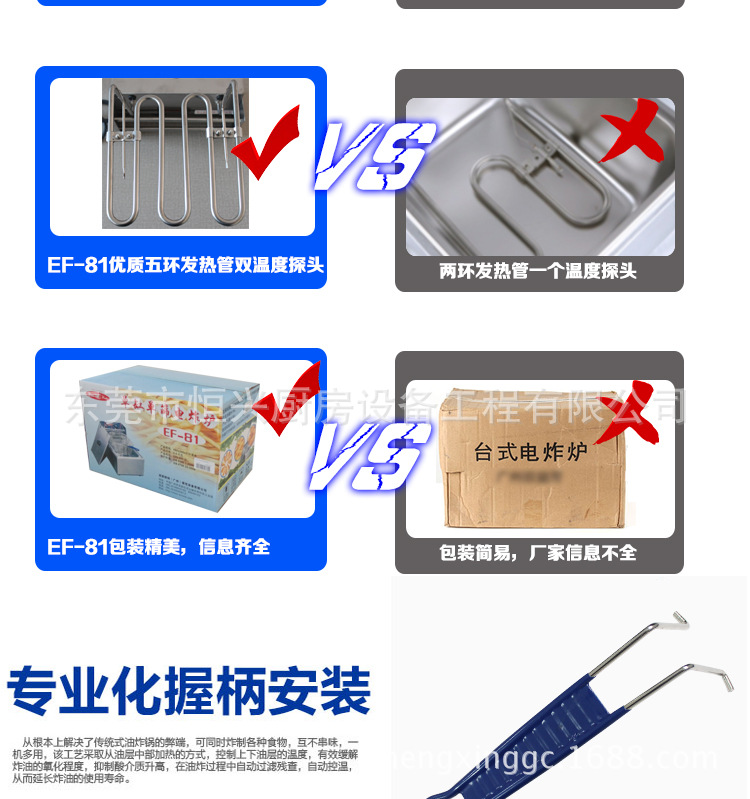EF 81小型電炸爐單缸單篩電炸鍋商用不銹鋼炸薯?xiàng)l機(jī)器電炸爐價格