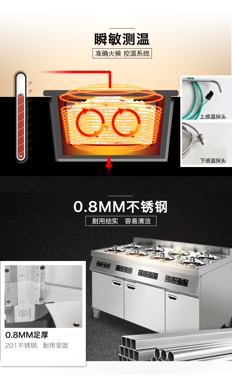 圣托雙層8頭煲仔飯機(jī) 全自動(dòng)智能數(shù)碼煲仔爐 八眼瓦煲仔飯柜B08