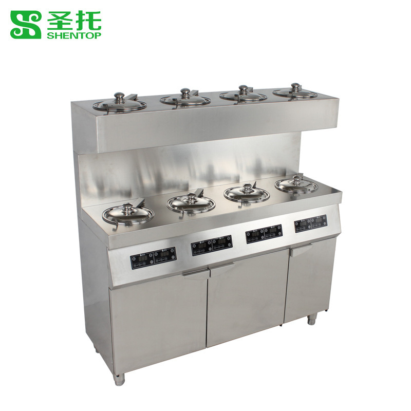 圣托雙層8頭煲仔飯機(jī) 全自動(dòng)智能數(shù)碼煲仔爐 八眼瓦煲仔飯柜B08