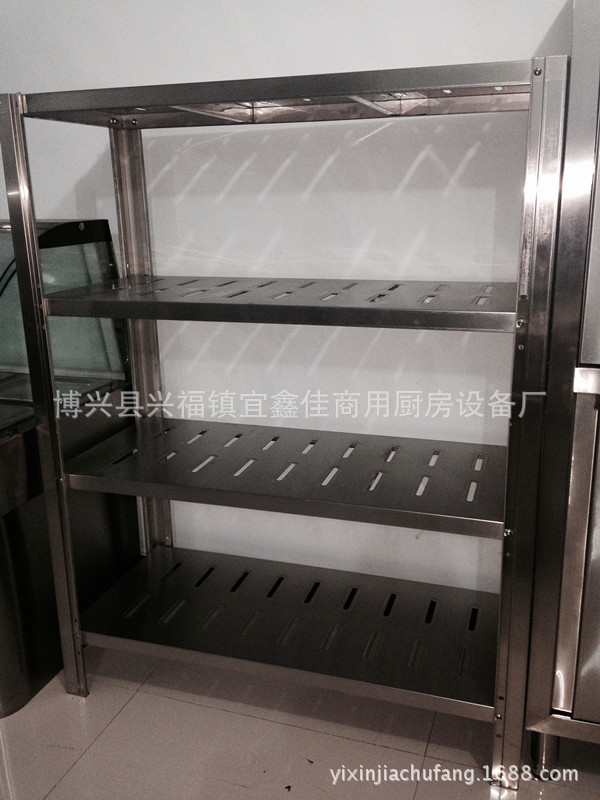 宜鑫佳不銹鋼四層五層平板貨架四層花格菜架 不銹鋼廚房?jī)?chǔ)物架