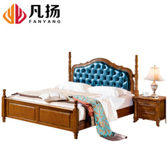 廠家批發(fā)直銷 地中海風(fēng)格實(shí)木衣櫥衣柜 臥室套房四門衣柜儲(chǔ)物柜