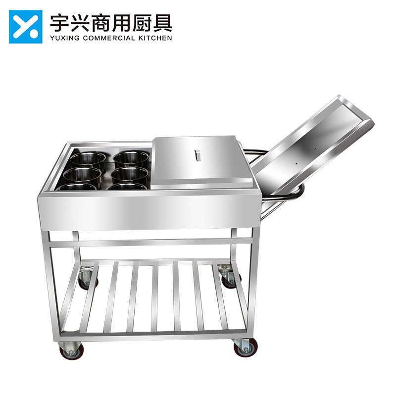 廠家直銷不銹鋼調(diào)料車 廚房調(diào)料臺 商用廚具餐車可定做