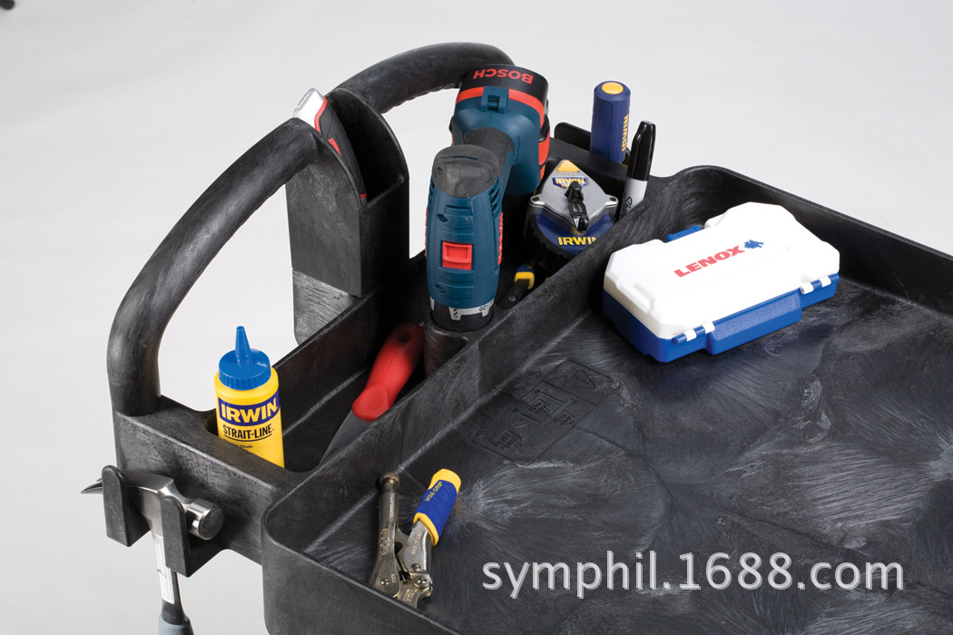 正品現(xiàn)貨樂柏美Rubbermaid雙層重型工業(yè)推車工具車工作臺(tái)4520