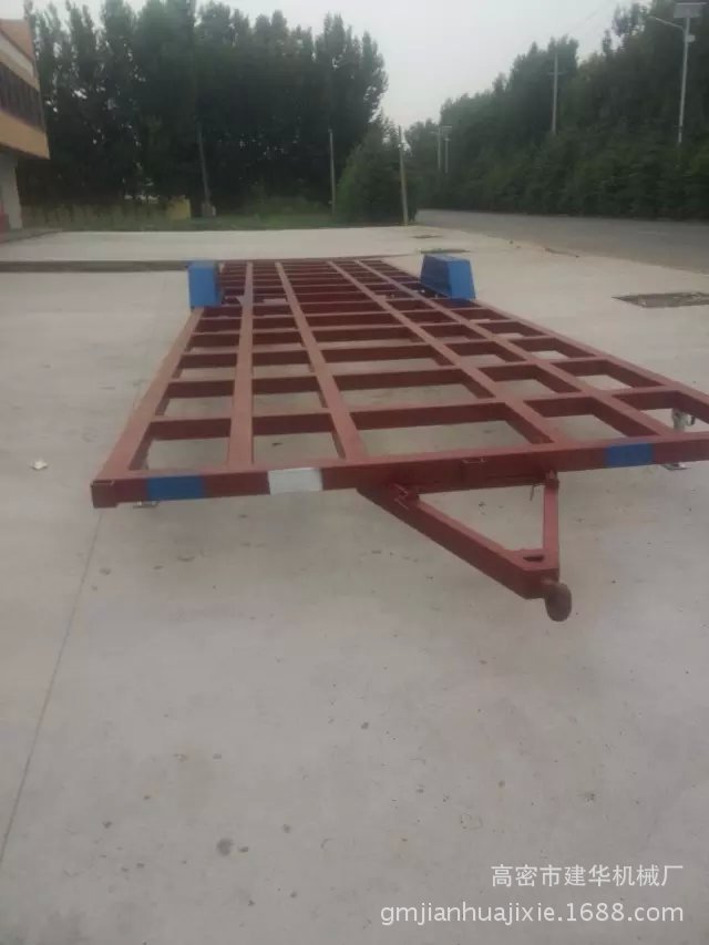 廠家直銷 商用加長(zhǎng)平板拖車 定做液壓平板牽引運(yùn)輸拖車批發(fā)