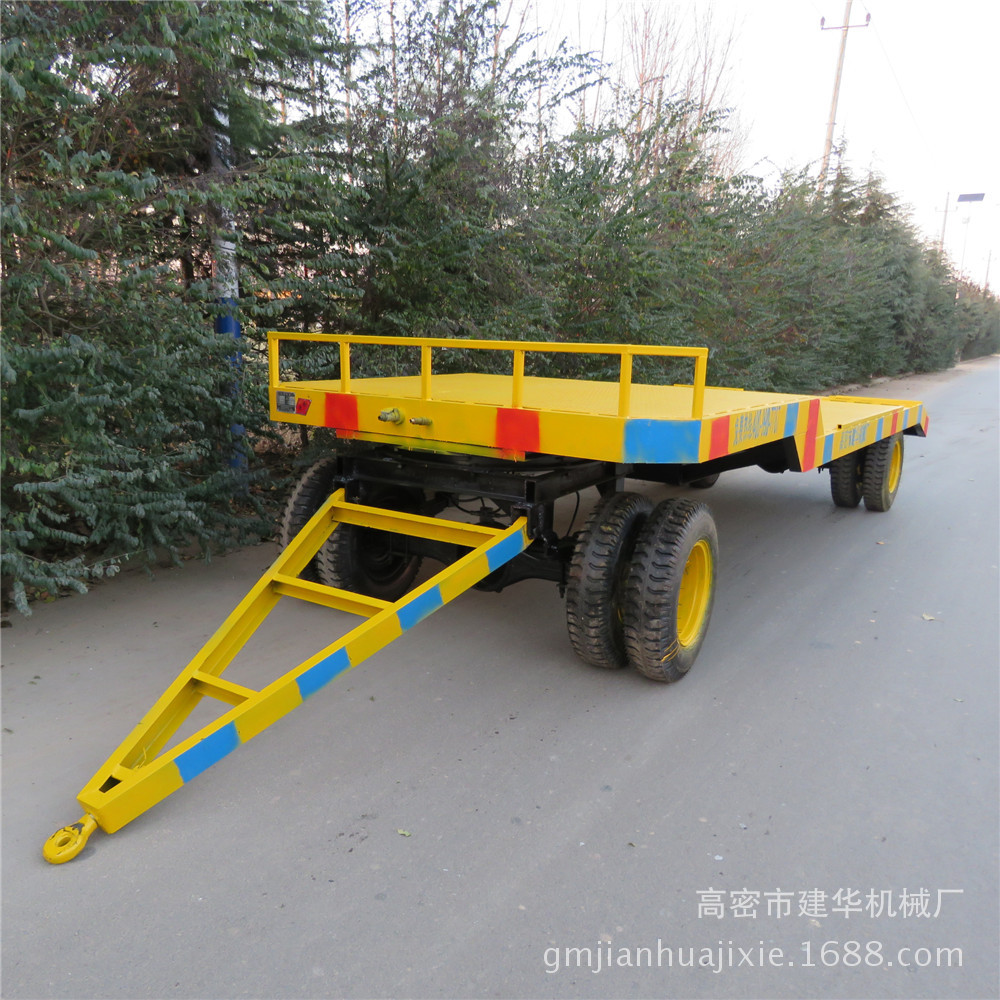 定制標(biāo)準(zhǔn)商用平板拖車(chē) 定制10噸平板四輪拖車(chē) 平板拖車(chē)廠家批發(fā)