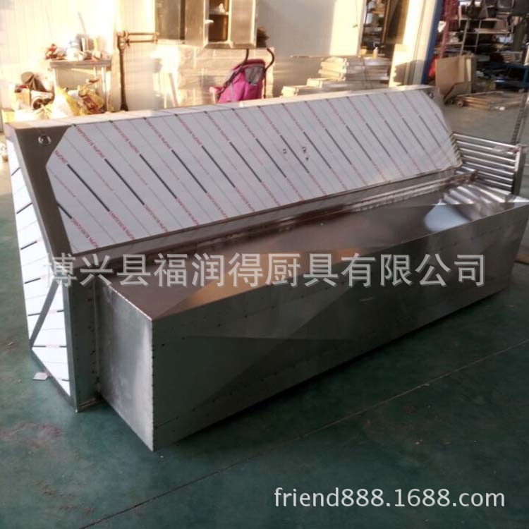 不銹鋼排煙罩 飯店廚房油網(wǎng)煙罩 商用廚房強(qiáng)力吸油煙機(jī)
