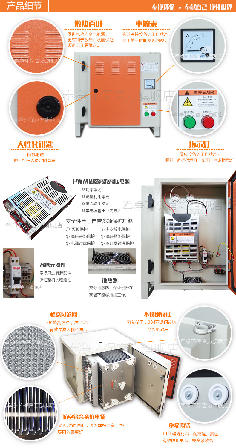酒店餐飲廚房油煙凈化器 靜電油煙凈化設(shè)備 油煙分離器 廠家直銷(xiāo)