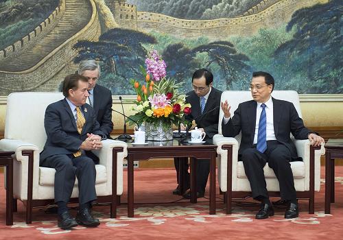李克強(qiáng)會見美國眾議院外委會主席羅伊斯
