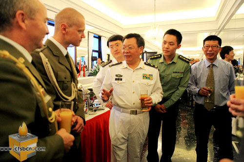 總政宣傳部副部長(zhǎng)禹光少將與外國(guó)駐中國(guó)大使館武官交流