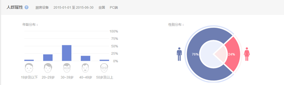 2015第一、二季度廚房設(shè)備互聯(lián)網(wǎng)指數(shù)研究報告